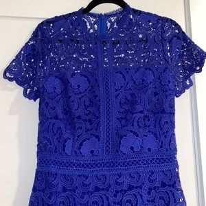 Antonio Melani Blue Lace Dress